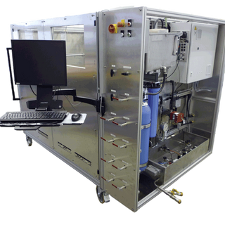testing device to test flange joints and valves for their fire resistance: TEMES fire.safe